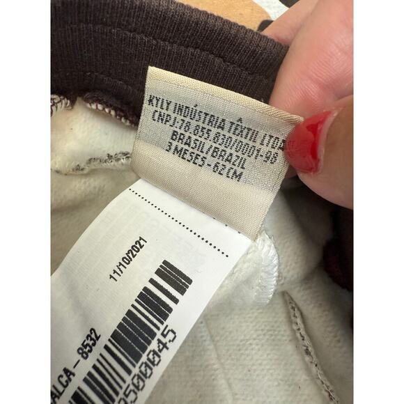 Milon Baby Grey Black Long Sleeve Top And Camo Joggers Set Size P or 3 months - Picture 8 of 9